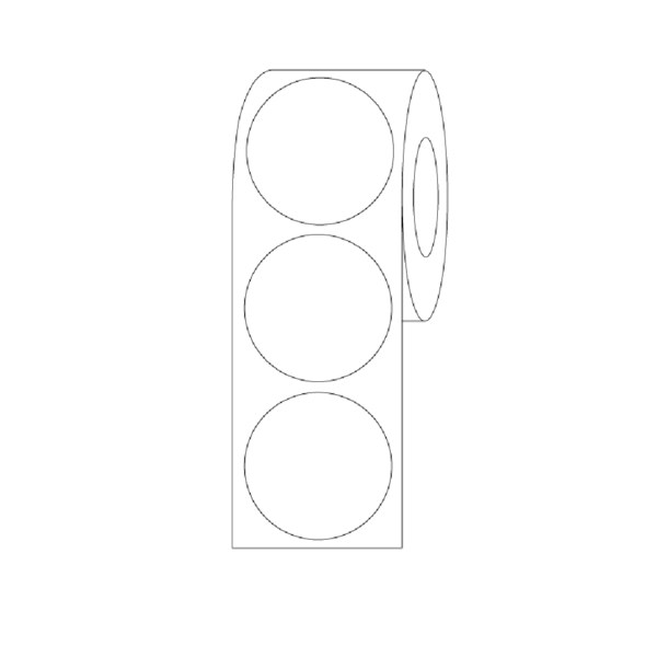 Cryo Label Dots 25mm Dots for 50ml Tubes White Roll Form